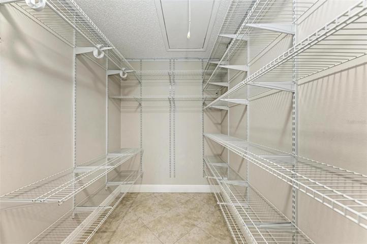Walk-In Closet with customizable shelving