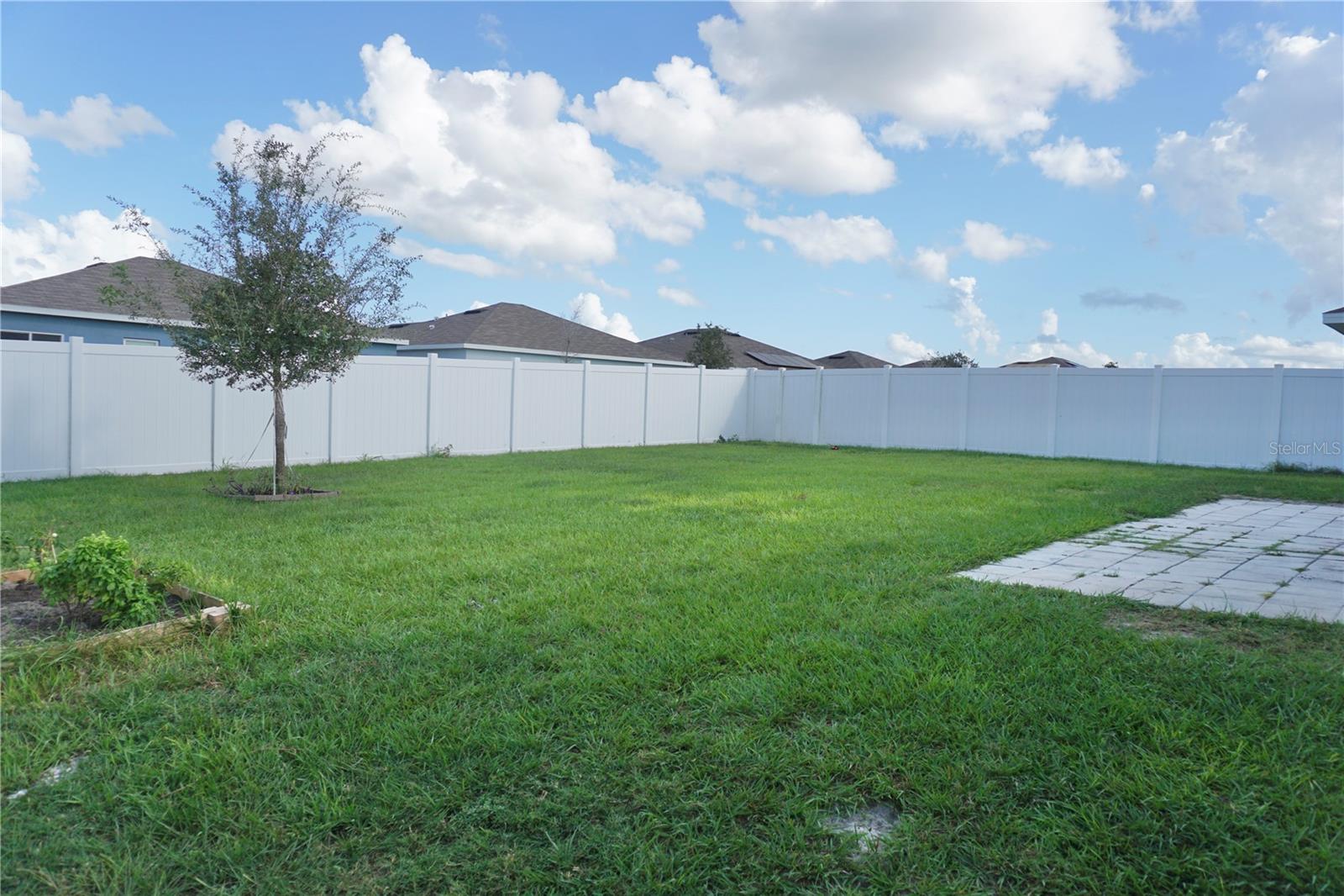 Fenced in rear yard