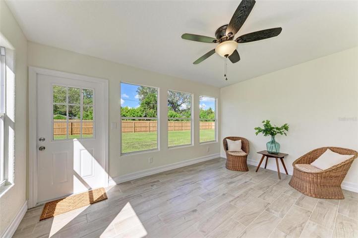 Enclosed porch (room without closet)