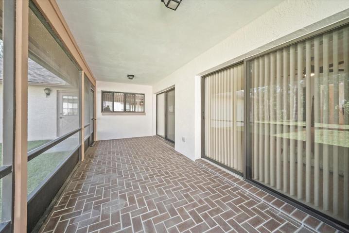 Screened lanai with access from the master bedroom as well.