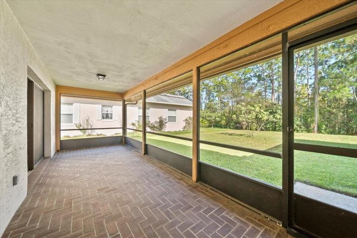 Screened lanai.