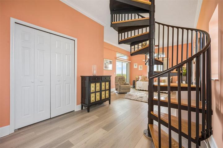 Den to Upstairs Master Suite