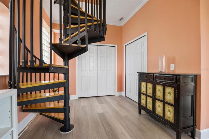 Den to Upstairs Master Suite
