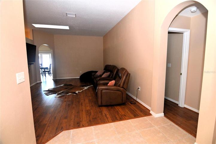 Living room view from entry foyer