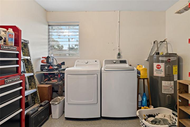 Off from the garage converted bedroom