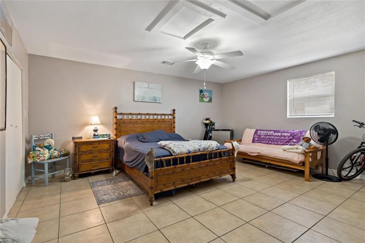 Garage converted into a primary bedroom #1