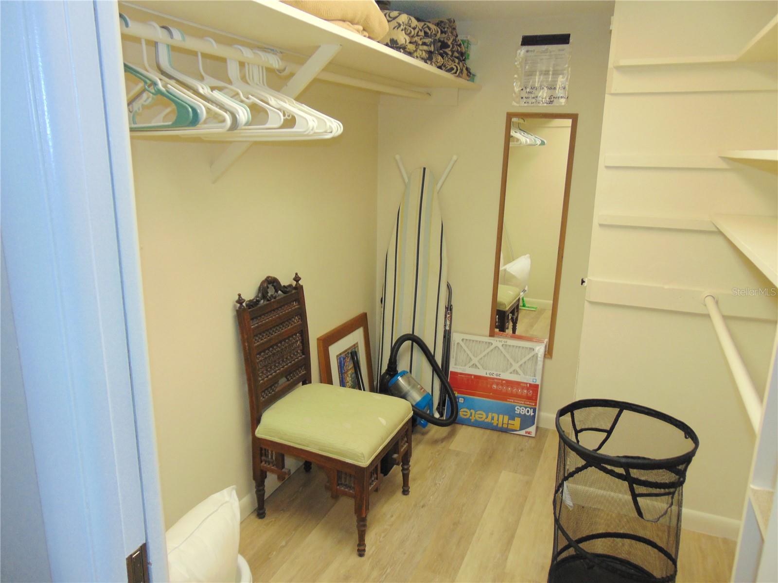 Master walk in closet