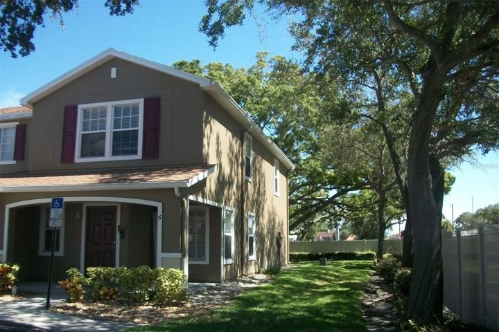 Front View of End Unit Townhome