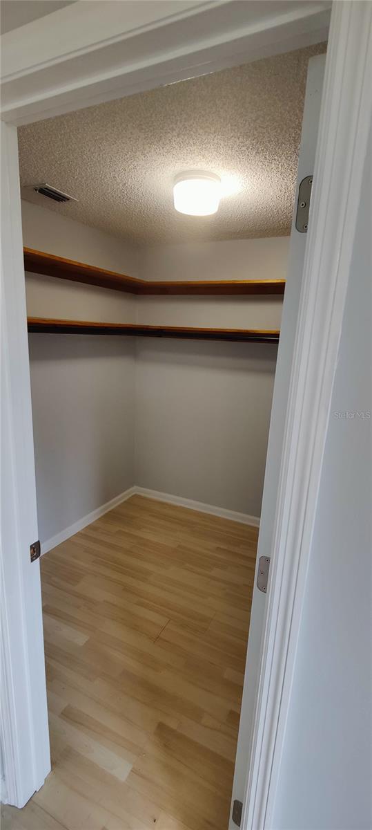 Large upstairs master bedroom walk-in closet