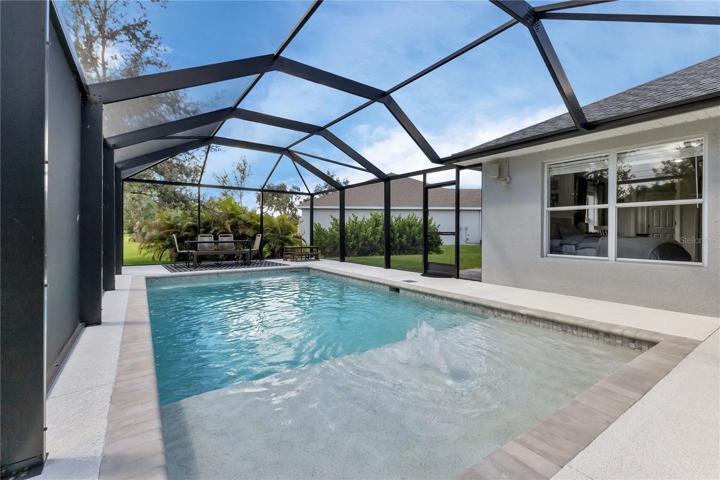 Heated saltwater pool