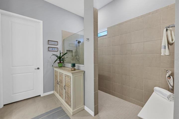 Large walk-in shower