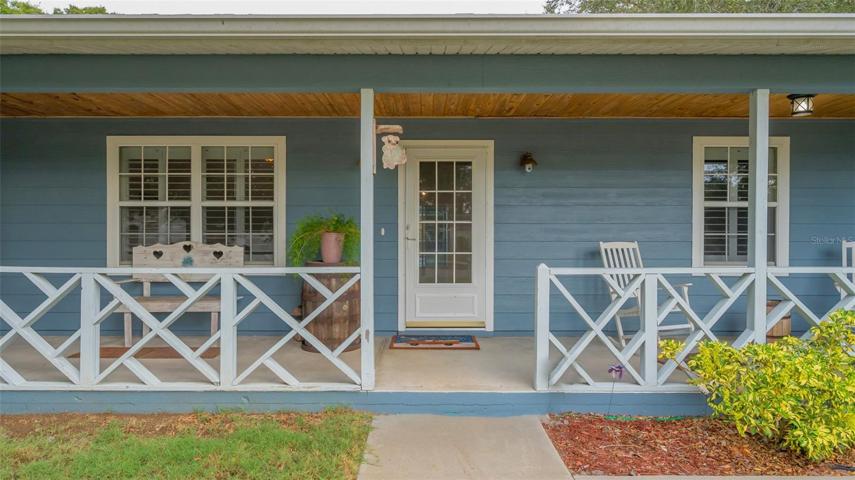 Front entry to the house