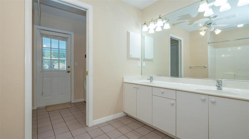 Master Bathroom with dual sinks