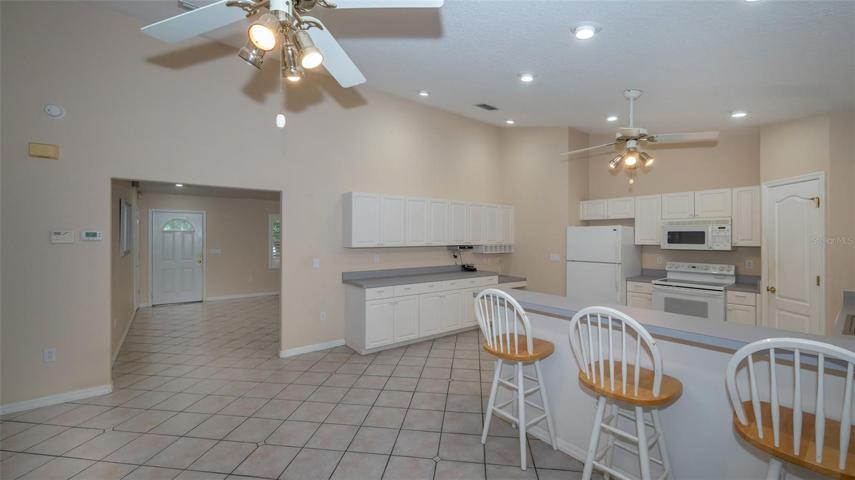 Combo Dining Room/Kitchen from Living Room