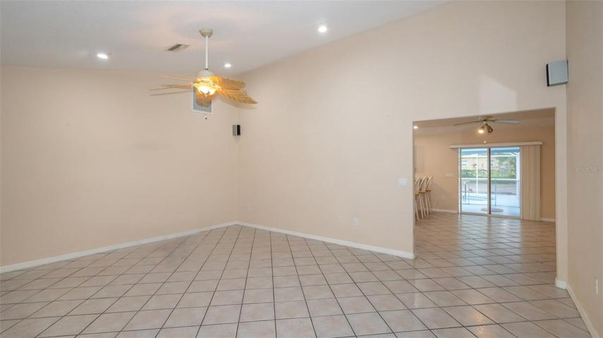 Living Room to combo Dining Room/Kitchen
