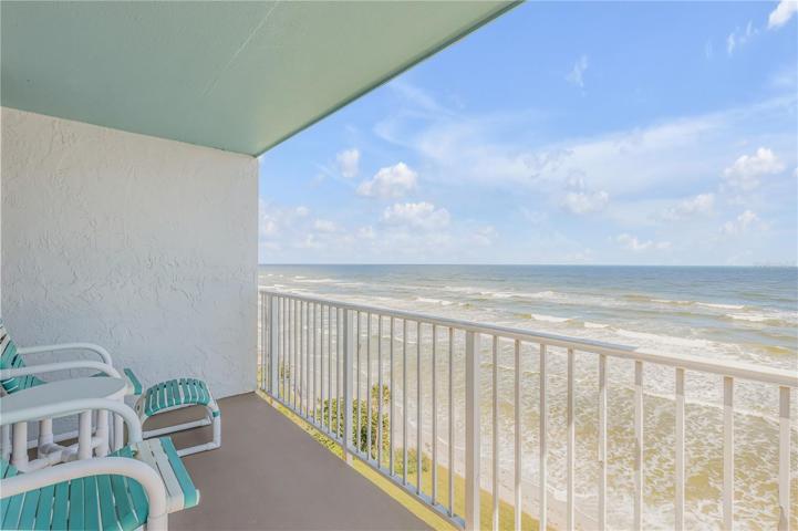 Balcony with an unobstructed oceanfront view