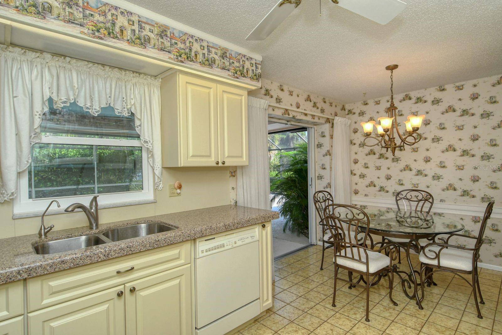Kitchen with Pass Thru Window to the Covered Lanai