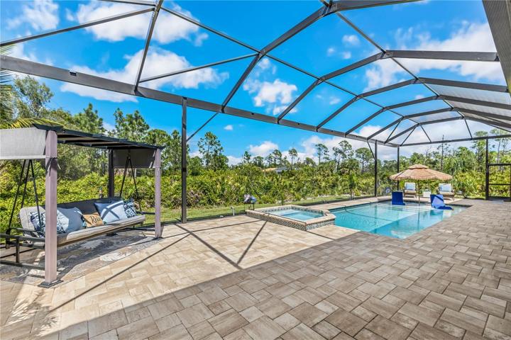 Huge Pool Deck Area With Picture Window Screen Enclosure!