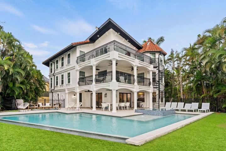 Home facing the water