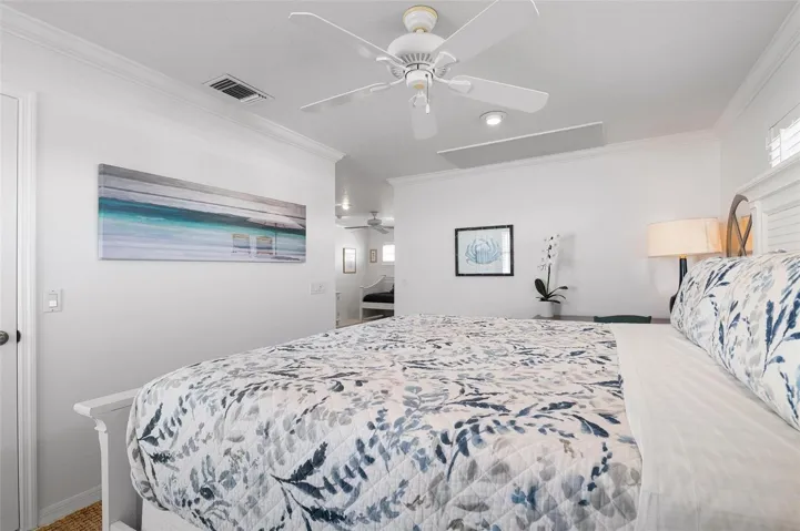 Primary bedroom with walk in closet