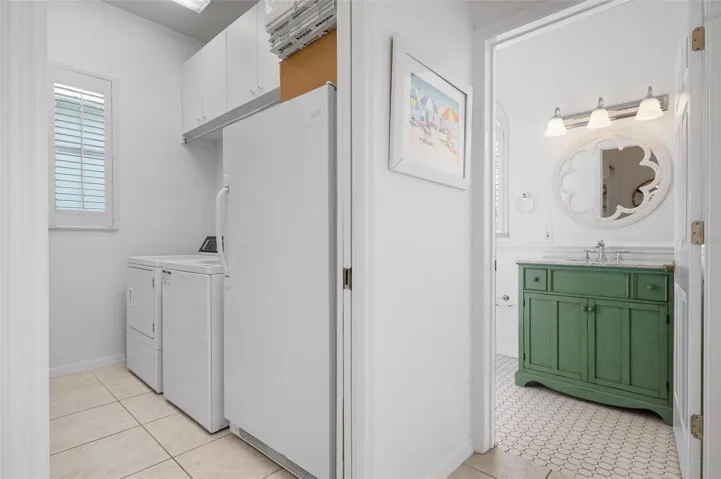 Laundry and full bath on main living level