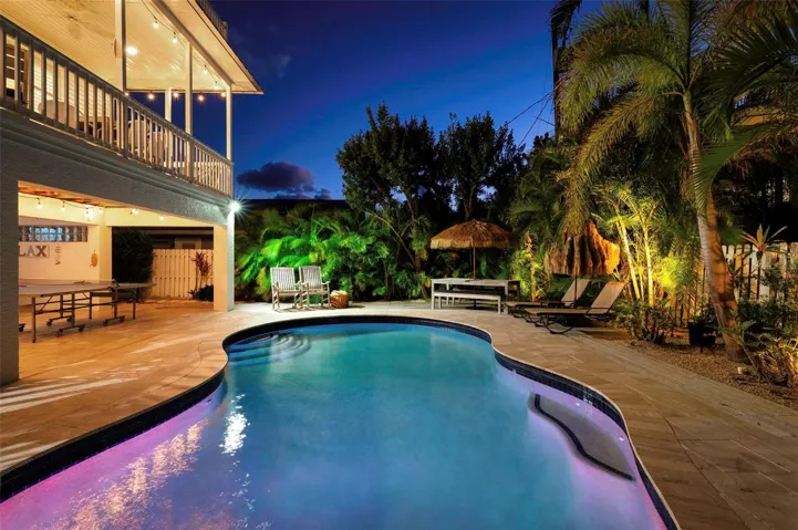 Large pool and deck area