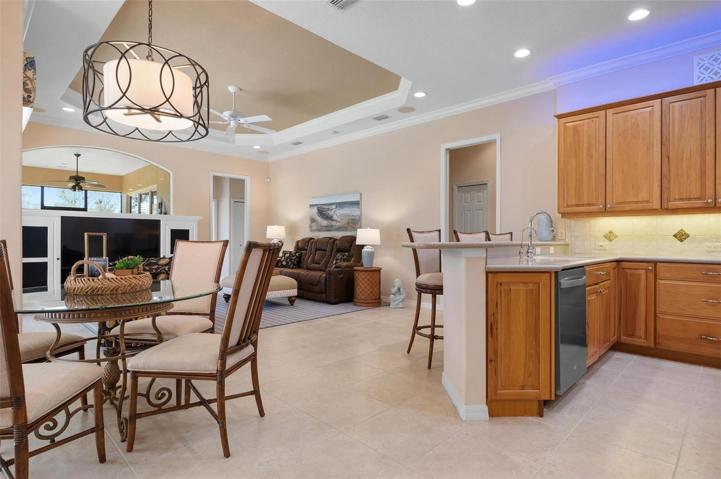 Kitchen, dinette, family room