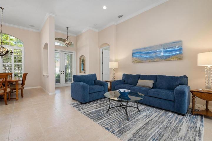 Living room, dining room, foyer