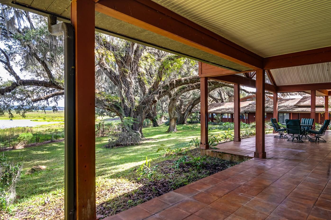 Guest House back porch with Pond Views