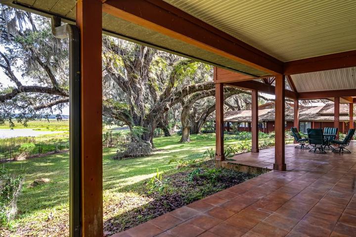 Guest House back porch with Pond Views