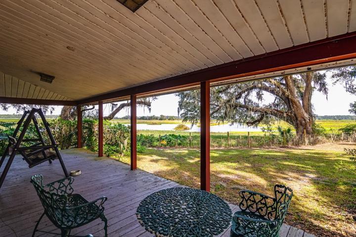 Back Porch overlooking "House Pond"