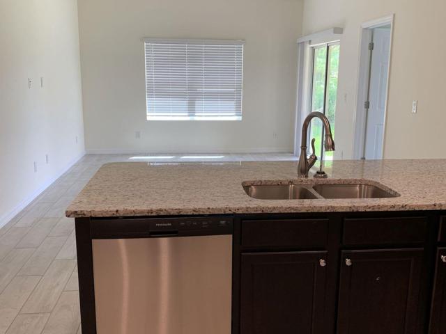 Kitchen with view of Living Space