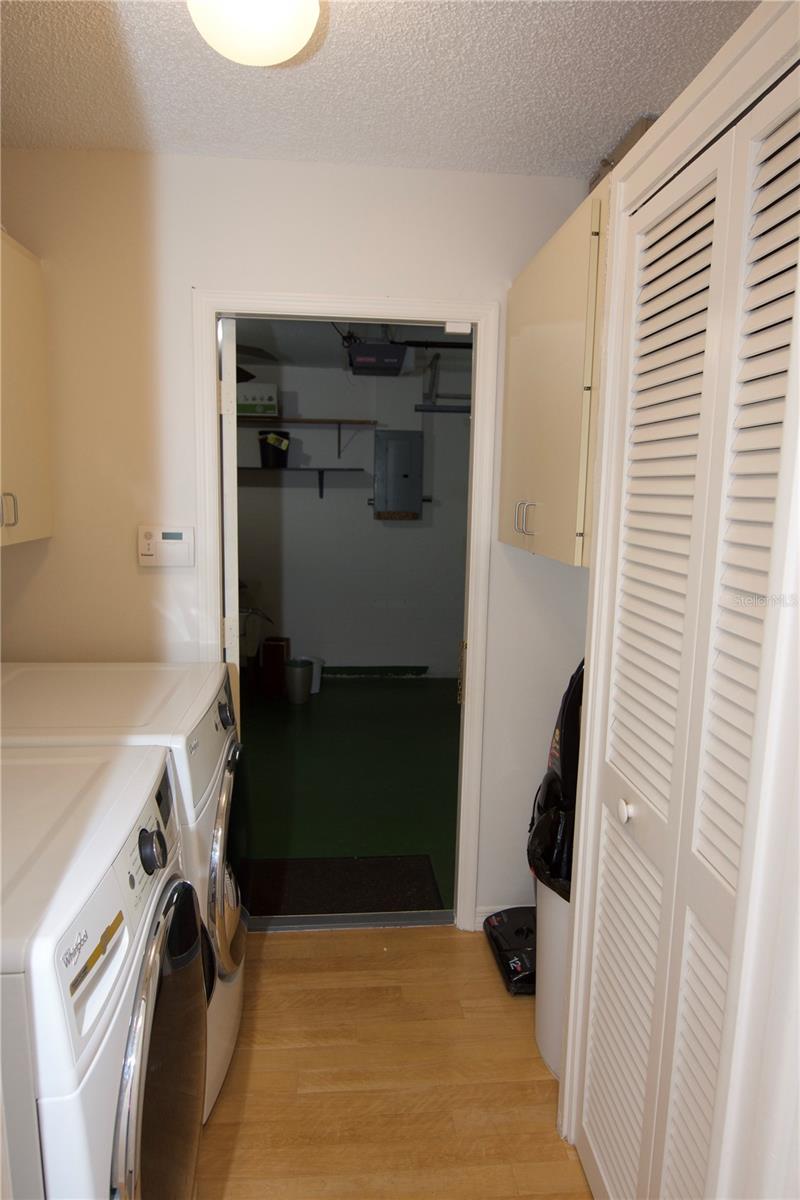 Laundry Room leading into the garage.