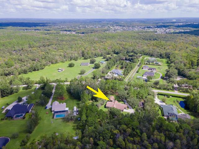 View of wooded acreage behind the house