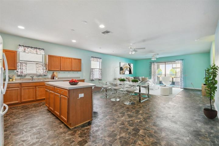 Virtually staged Dinning Room & Living Room
