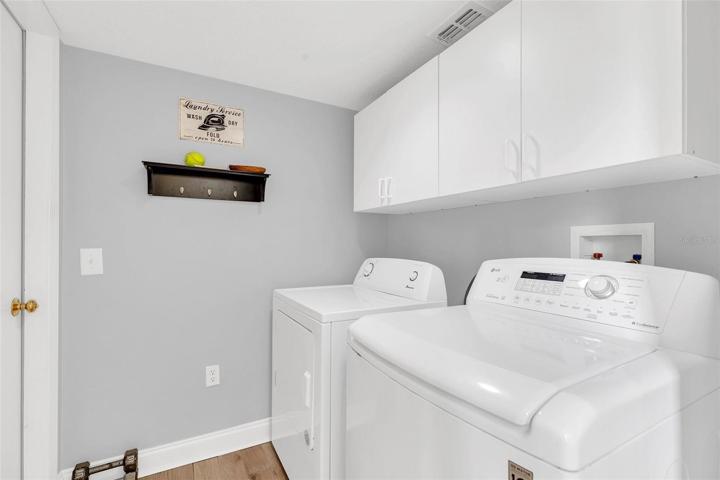 Downstairs laundry room
