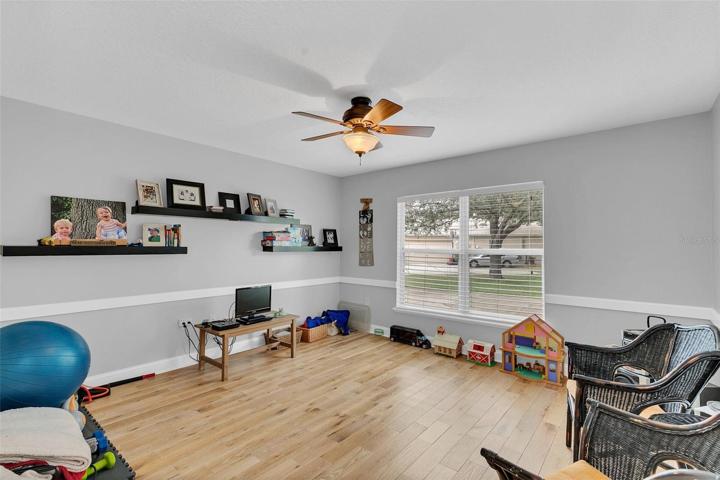 Additional room downstairs.  Playroom, workout space, bedroom (no closet). Whatever your circumstances require!
