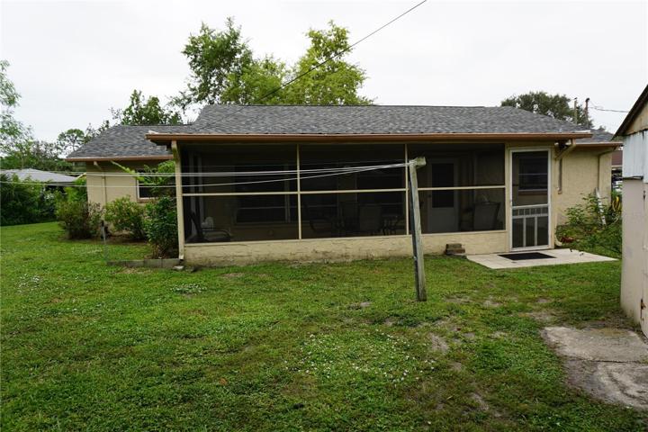 Rear of home