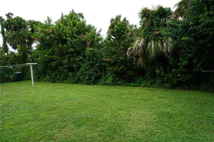 Private back yard setting