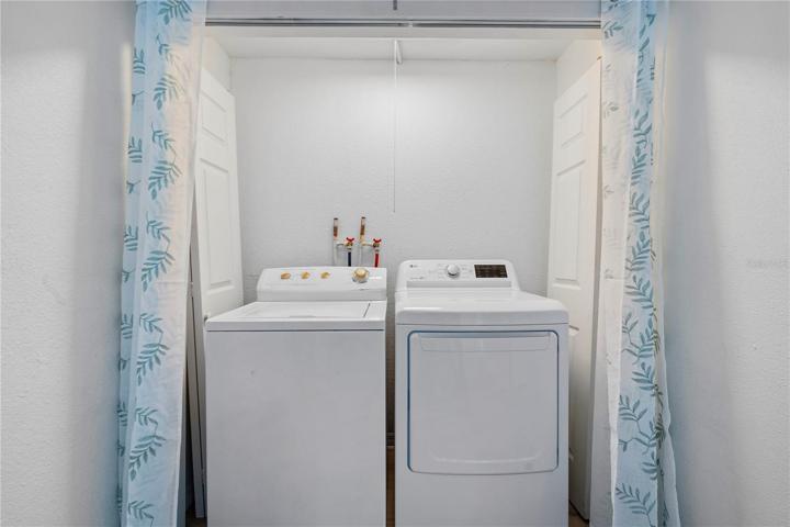 Laundry Closet right outside of the guest bedrooms