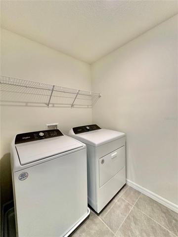 Upper level laundry room