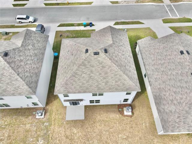 Aerial view of back of home