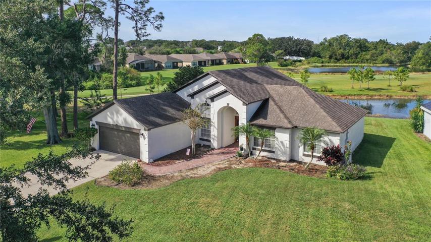 Drone View of House Side Profile