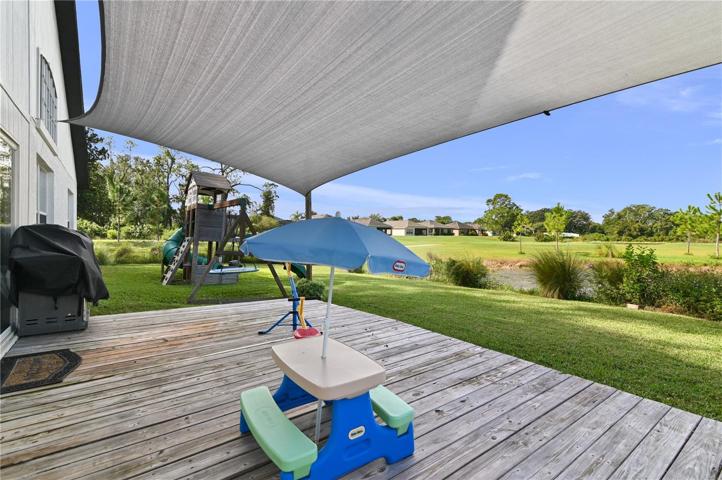 Backyard with Porch