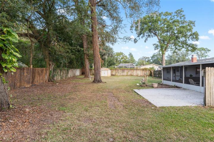 Fenced Backyard