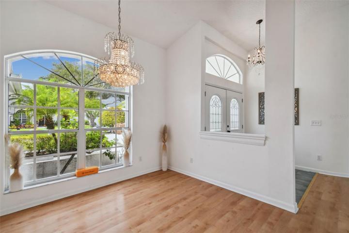 Stunning light fixtures throughout