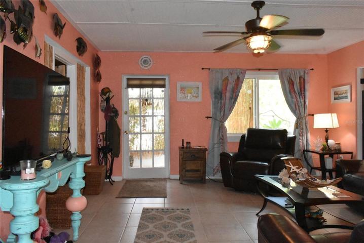Front door entry into living room