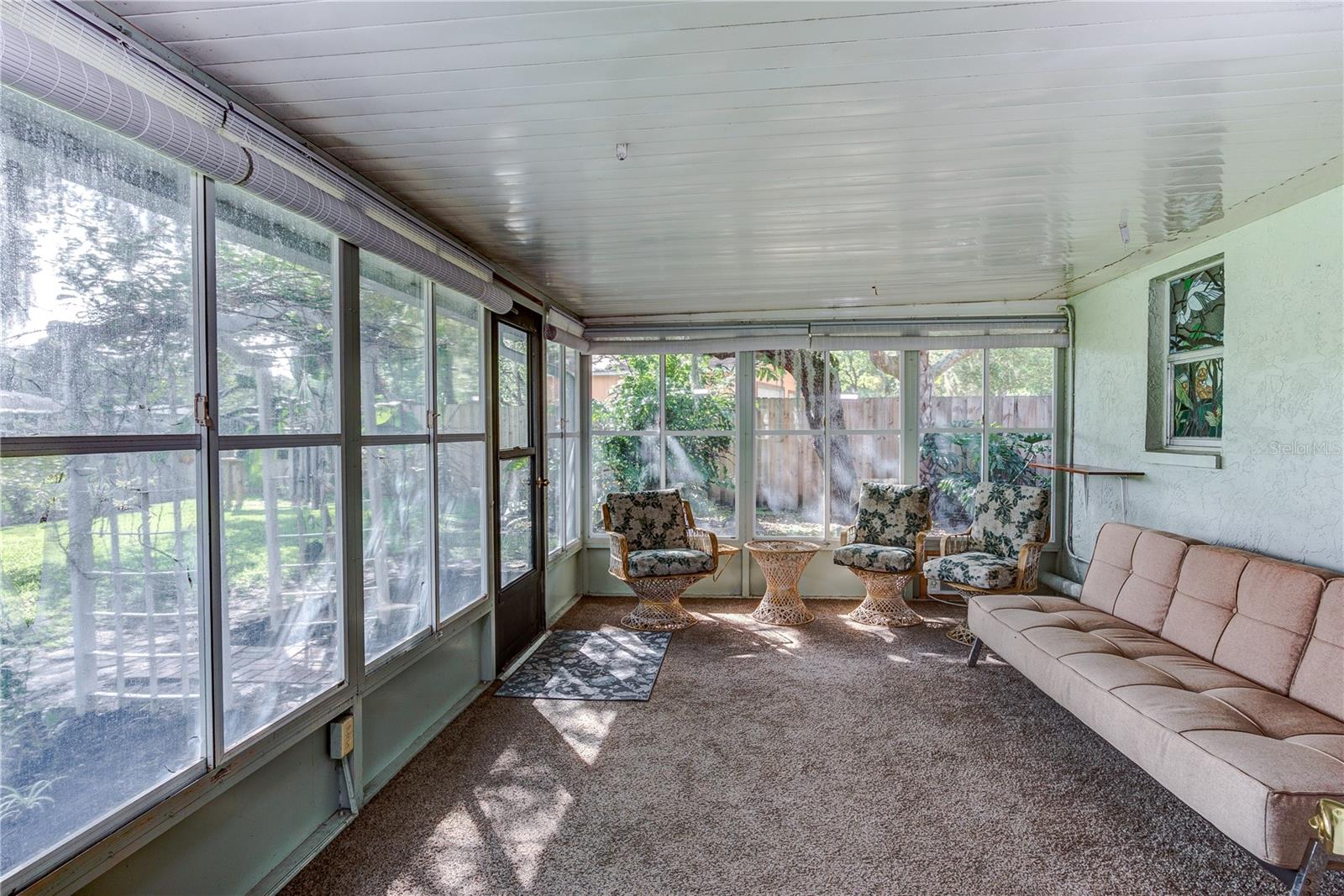 back porch with optional ac