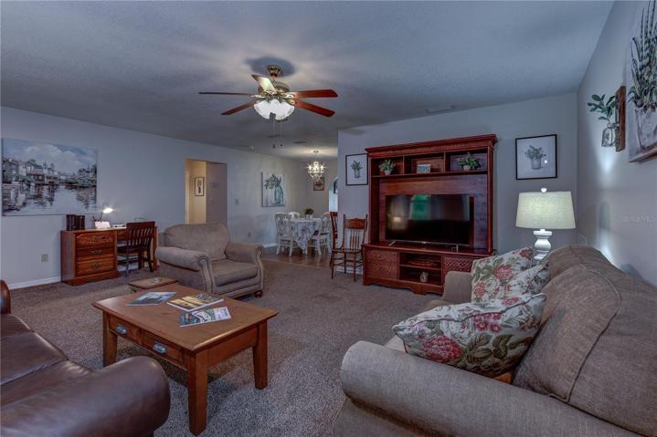 Large living area for entertaining