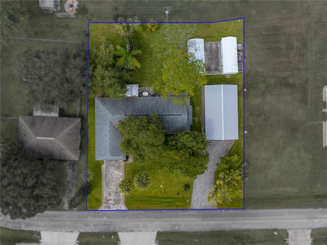 Aerial of House & out buildings